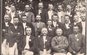 Postkort af ældre gymnaster fra HGI 1897
